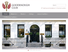 Tablet Screenshot of club.goodenough.ac.uk