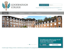 Tablet Screenshot of goodenough.ac.uk